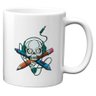 Caneca Artista Caveira Design Gráfico Personalizada - 1