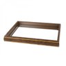 Bandeja de Madeira com Espelho Bisotê Prateado 35cmx17cm Radica Rojemac - 2