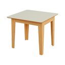 Ver imagem 2 de Mesa de Jantar Quadrada Extensível 90/127cm 100% MDF Carvalho Rose/ Off White - Dalla Costa