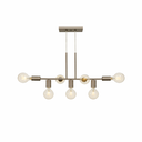 Ver imagem 1 de Pendente Rubis Aluminio Teto e27 7 Luzes Lumini Lab - Fendi Metalico