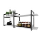 Ver imagem 1 de Prateleira Industrial Nichos Cozinha Branco Off White Suporte Industrial Suspensa