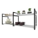 Ver imagem 3 de Prateleira Industrial Nichos Cozinha Branco Off White Suporte Industrial Suspensa