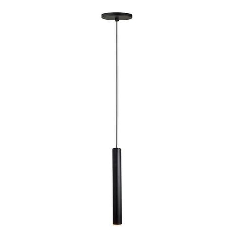 Kit 2 Pendente Tubo Palito 30cm - Preto + Lampada Led 4w