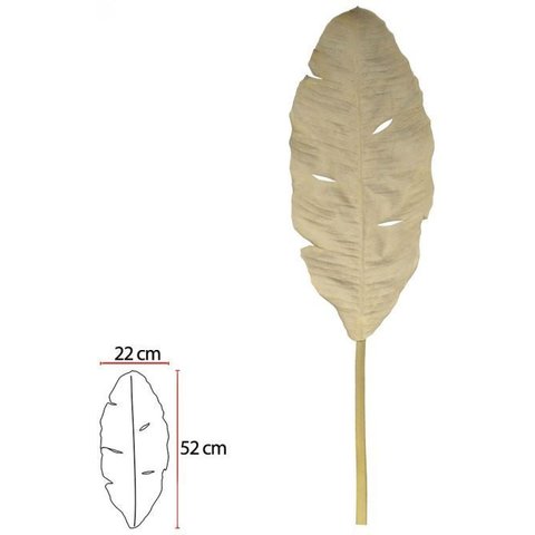 Planta Artificial Folha Bananeira Eva Palha 90cm