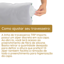 Ver imagem 6 de Kit 3 Travesseiros La Luna Anatômico 100% Fibra de Silicone Importada e Antialérgica