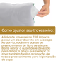 Kit 3 Travesseiros La Luna Anatômico 100% Fibra de Silicone Importada e Antialérgica - 6