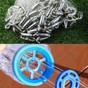 Ver imagem 3 de Rede Pesca Tarrafa Chinesa 3 Metros Pescaria Multifilamento Peixe Tilapia Robalo Tainha Malha 4 Leva