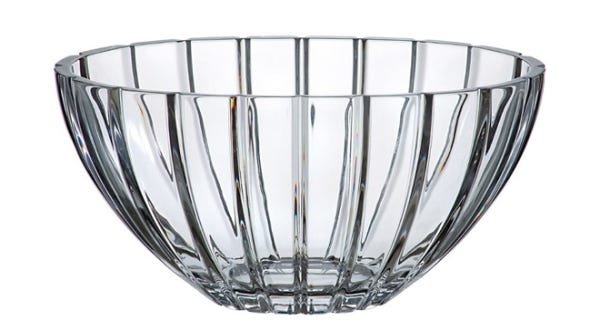 Fruteira Oval de Vidro Bohemia 30,5cm - Imporcelos - 1