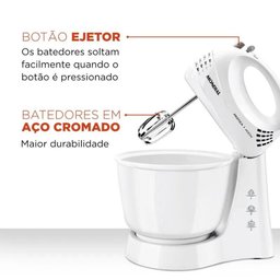 Batedeira Mondial Prática 400w B-44-w 3,6l Branco (127v) - 4