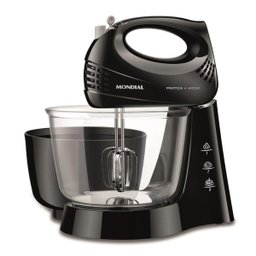 Batedeira Mondial 400W 2 Tigelas B-45-B Preto - 127V - 1