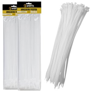 2 Pacotes com 50 Abraçadeiras Lacre de Nylon Enforca Gato Cinta Plástica 7 X 500mm Fita Hellerman 50