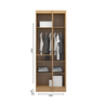 Roupeiro Modulado Selene de Canto 6 Portas 6 Gavetas - 7