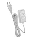 Ver imagem 1 de Extensao Eletrica 1.5 Metros 2p+t 10a 3 Tomadas Branca Fame