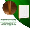 Ver imagem 6 de Roupeiro Elfe Retro 4 Portas 3 Classic Gavetas Branco Fosco com Savana - Moveisaqui
