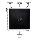 Ver imagem 2 de Kit Arandela Coax Ial Gp 70w 8r Quadrada Pt Leson