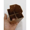 Ver imagem 3 de Kit 4 Pés Guarda Roupas Armários Roupeiros Marrom Fox