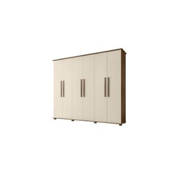 Guarda-Roupa Casal 6 Portas Amsterdã Freijó Off-White - 1