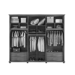 Guarda-Roupa Casal 6 Portas Amsterdã Freijó Off-White - 3