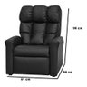 Poltrona do Papai Reclinável Pajero Matrix Preto - 4