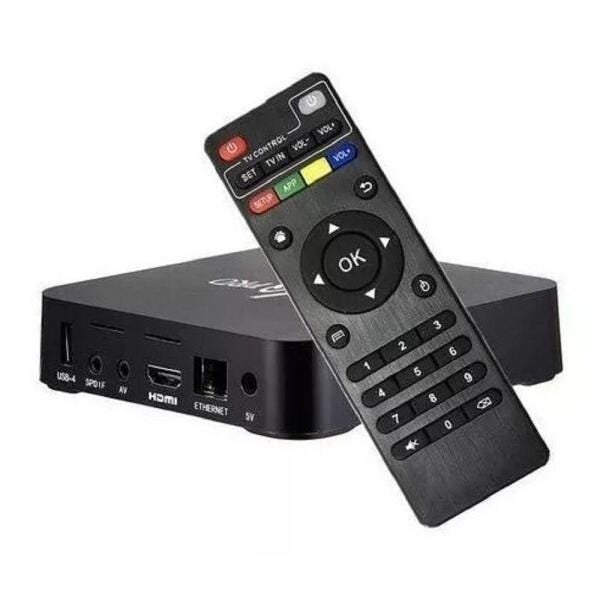 Receptor TV Box Gobox X1 4GB / 1GB RAM / Android - Preto no