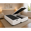 Ver imagem 1 de Cama Box Baú Casal 138 Bipartido - Branco