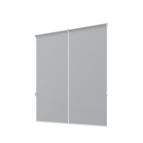 Persiana Rolô Tela Solar 3% Larg 1,40x1,30 Alt:Cinza