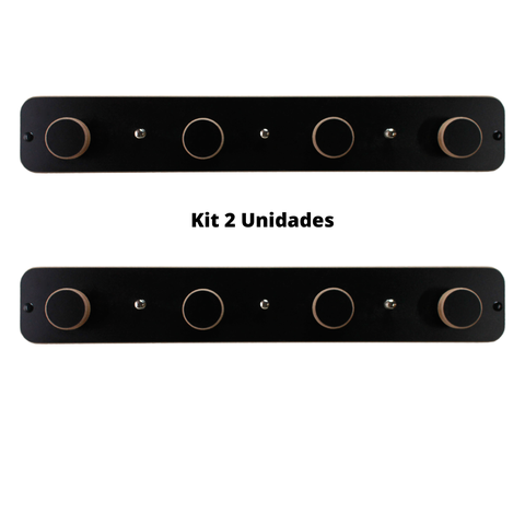 Kit Porta Chave Prateleira Cabideiro 2UNID