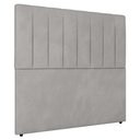 Ver imagem 2 de Cabeceira Cama Box Casal Queen Size Ivana 160cm Veludo Prata - Abmaza