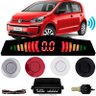 Sensor Estacionamento Ré 4 Sensores Display Volkswagen Up First Option Sensor Display Universal Prat - 1