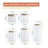 KIT 5 POTES MANTIMENTO QUAD FLEX 600/800/1100/1400/1900ML - 3