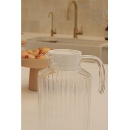 Garrafa de Vidro com Alça para Água com Tampa - 1,7L LYOR - 2