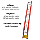 Ver imagem 2 de Escada de Fibra de Vidro Wbertolo