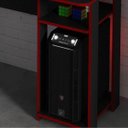 Ver imagem 3 de Escrivaninha Tecno Mobili Me 4153, Preta e Vermelha