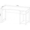 Ver imagem 2 de Escrivaninha Tecno Mobili Me 4153, Preta e Vermelha