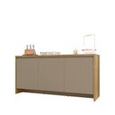 Ver imagem 5 de Buffet para Sala de Jantar 3 Portas Madrid Cinza/Hannover/Fendi