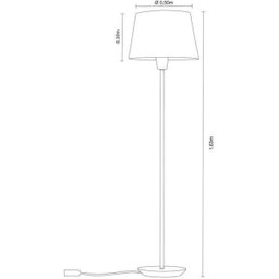 Luminária de Piso Madelustre Slim, Castanho - 3042CT/82 - 2