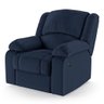 Poltrona do Papai Reclinável Pietra Power Touch Massagem Fh9 Pu Azul - Mpozenato - 8