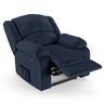 Poltrona do Papai Reclinável Pietra Power Touch Massagem Fh9 Pu Azul - Mpozenato - 1