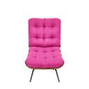 Ver imagem 2 de Poltrona Costela Corino Pink