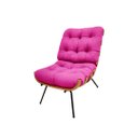 Ver imagem 1 de Poltrona Costela Corino Pink