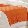 Peseira para Cama Laranja Queen Size Decorativa 5 Peças com Almofadas - 2