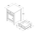 Ver imagem 3 de Mesa de Cabeceira Versatil Carvalho Marrom
