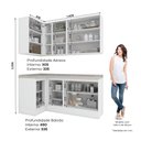 Ver imagem 4 de Lavanderia Modulada 5 Peças com Tampo Amy Casa 812
