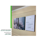 Ver imagem 6 de Kit 3 Quadros Decorativos Dente de Leão Frase Família 40x60cm