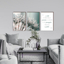 Ver imagem 7 de Kit 3 Quadros Decorativos Dente de Leão Frase Família 40x60cm