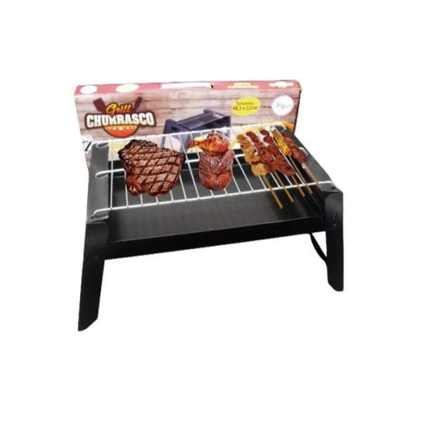 Churrasqueira Portátil Grill Churrasco com Grelha 48 Cm Art House