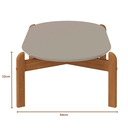 Ver imagem 6 de Mesa de Centro Oval para Sala de Estar e Escritório Decoração Oblonga Lizz Casa D