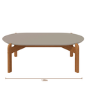 Ver imagem 7 de Mesa de Centro Oval para Sala de Estar e Escritório Decoração Oblonga Lizz Casa D