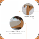 Ver mais imagens de Mesa de Centro Oval para Sala de Estar e Escritório Decoração Oblonga Lizz Casa D