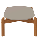 Ver imagem 5 de Mesa de Centro Oval para Sala de Estar e Escritório Decoração Oblonga Lizz Casa D